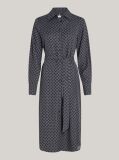 Multi Rochie Camasa Midi Cu Curea Hilfiger Monotype  Femei
