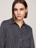 Multi Rochie Camasa Midi Cu Curea Hilfiger Monotype  Femei