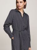 Multi Rochie Camasa Midi Cu Curea Hilfiger Monotype  Femei