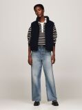 Blue Reversible Teddy Down Vest  Women