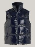 Blue Reversible Teddy Down Vest  Women