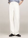 Beige White High Rise Straight Leg Jeans  Women