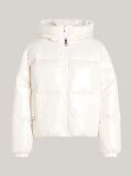 White Glossy Water Repellent Down Jacket  Women