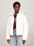 White Glossy Water Repellent Down Jacket  Women