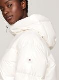White Glossy Water Repellent Down Jacket  Women