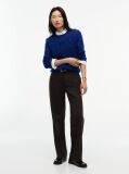 Blue Pulover Din Tricot De Lana Pura   Femei