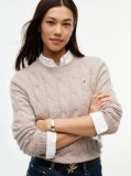 Beige Pure Wool Cable Knit Jumper  Women