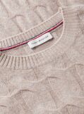 Beige Pure Wool Cable Knit Jumper  Women