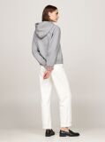 Grey Logo Embroidery Hoody  Women