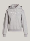 Grey Logo Embroidery Hoody  Women
