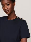 Multi Shoulder Button Mini Shift Dress  Women