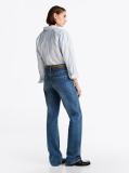 Blue Jeansi Bootcut Relaxati Cu Talie Inalta  Femei