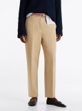 Bej Pantaloni Slim Fit Drepti  Femei