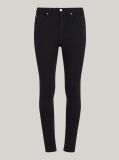 Negru Jeans Skinny Cu Talie Medie  Femei