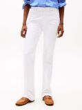Alb Jeans Bootcut Alb Cu Talie Medie  Femei