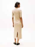Bej Rochie Slim Midi Bodycon  Femei