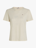 Bej Tricou Cu Croiala Regular  Femei