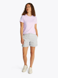 Roz Tricou Cu Croiala Regular  Femei