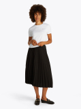 Alb Tricou Cu Croiala Regular  Femei
