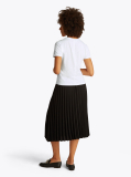 Alb Tricou Cu Croiala Regular  Femei
