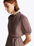 Multi Rochie Plisata Fit And Flare Cu Imprimeu  Femei