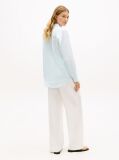 Blue Regular Fit Linen Shirt  Women