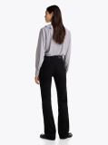 Negru Jeans Bootcut Negru Cu Talie Medie  Femei