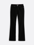 Negru Jeans Bootcut Negru Cu Talie Medie  Femei
