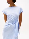 Blue Rochie Midi Mulata Cu Decolteu Barca  Femei