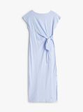 Blue Rochie Midi Mulata Cu Decolteu Barca  Femei