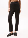 Black Crepe Slim Fit Pull-On Trousers  Women