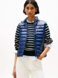 Blue Ultra Light Down Mock Neck Gilet  Women