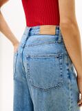 Blue Jeans High Rise Wide Leg Cropped   Femei
