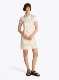 Multi Tipped Collar Mini Polo Dress  Women