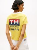 Galben Tricou Hilfiger Sailing Relaxed Back Logo  Femei