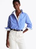 Multi Oversized Fit Poplin Shirt  Women