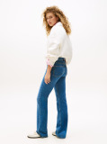 Blue Blugi Cu Talie Medie Si Croiala Bootcut  Femei