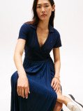 Blue 1985 Midi Wrap Polo Dress  Women