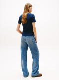 Blue Stamp Logo Slim Crew Neck Short Sleeve Tee  Women