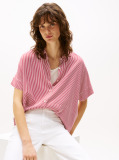 Multi Flag Short Sleeve Shirt  Women