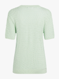 Green Pointelle Crochet Jumper  Women