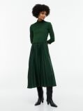 Verde Rochie Midi Plisata Cu Croiala Fit And Flare  Femei