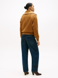 Khaki Interlock Knit Fleece Half-Zip Jumper  Women