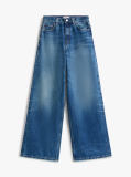 Blue 70s Blugi Cu Talie Inalta Wide Leg  Femei