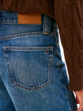 Blue 70s Blugi Cu Talie Inalta Wide Leg  Femei