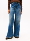 Blue 70s Blugi Cu Talie Inalta Wide Leg  Femei