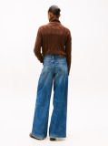 Blue 70s Blugi Cu Talie Inalta Wide Leg  Femei