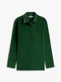 Green Corduroy Relaxed Fit Shirt  Women