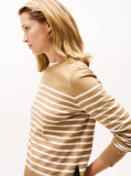 Multi Jersey Gold-Tone Button Jumper  Women