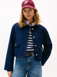 Blue Double-Faced Wool Blend Jacket  Women